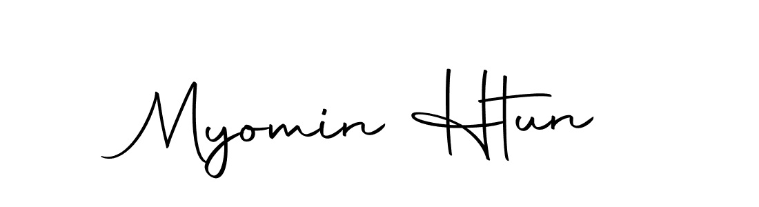 Make a beautiful signature design for name Myomin Htun. With this signature (Autography-DOLnW) style, you can create a handwritten signature for free. Myomin Htun signature style 10 images and pictures png
