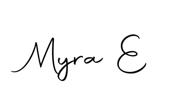 Myra E stylish signature style. Best Handwritten Sign (Autography-DOLnW) for my name. Handwritten Signature Collection Ideas for my name Myra E. Myra E signature style 10 images and pictures png