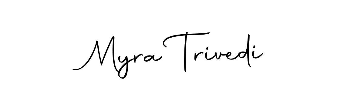 Make a beautiful signature design for name Myra Trivedi. With this signature (Autography-DOLnW) style, you can create a handwritten signature for free. Myra Trivedi signature style 10 images and pictures png