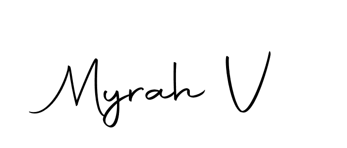Make a short Myrah V signature style. Manage your documents anywhere anytime using Autography-DOLnW. Create and add eSignatures, submit forms, share and send files easily. Myrah V signature style 10 images and pictures png