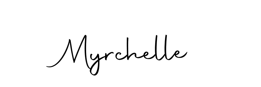 Use a signature maker to create a handwritten signature online. With this signature software, you can design (Autography-DOLnW) your own signature for name Myrchelle. Myrchelle signature style 10 images and pictures png