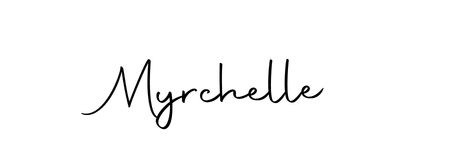 Myrchelle stylish signature style. Best Handwritten Sign (Autography-DOLnW) for my name. Handwritten Signature Collection Ideas for my name Myrchelle. Myrchelle signature style 10 images and pictures png