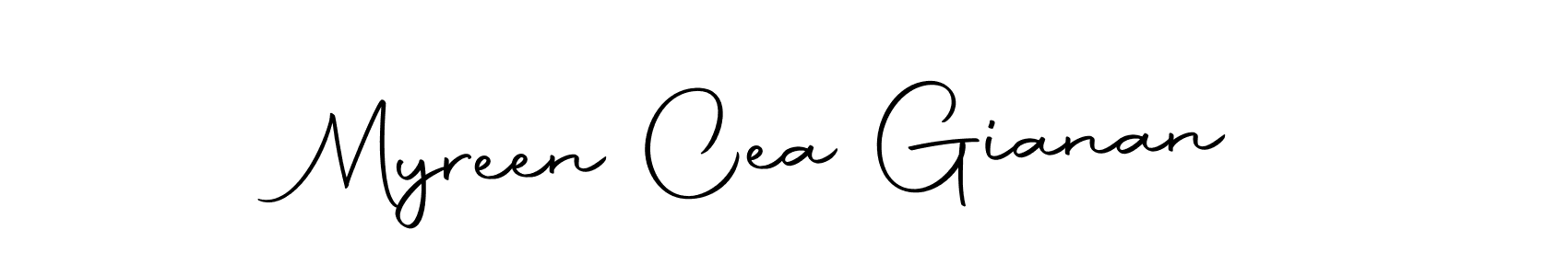 Design your own signature with our free online signature maker. With this signature software, you can create a handwritten (Autography-DOLnW) signature for name Myreen Cea Gianan. Myreen Cea Gianan signature style 10 images and pictures png