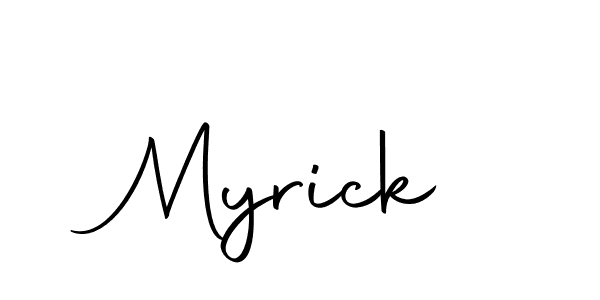 How to make Myrick signature? Autography-DOLnW is a professional autograph style. Create handwritten signature for Myrick name. Myrick signature style 10 images and pictures png