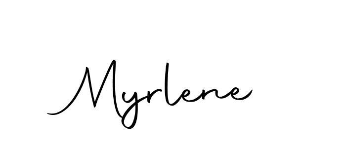 How to make Myrlene signature? Autography-DOLnW is a professional autograph style. Create handwritten signature for Myrlene name. Myrlene signature style 10 images and pictures png