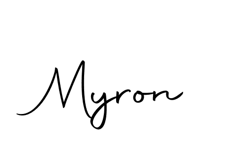 Myron stylish signature style. Best Handwritten Sign (Autography-DOLnW) for my name. Handwritten Signature Collection Ideas for my name Myron. Myron signature style 10 images and pictures png