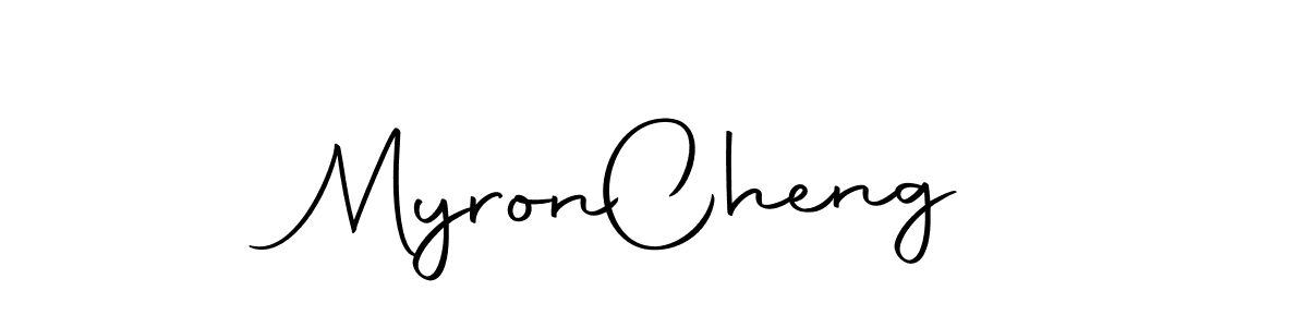 You should practise on your own different ways (Autography-DOLnW) to write your name (Myron  Cheng) in signature. don't let someone else do it for you. Myron  Cheng signature style 10 images and pictures png