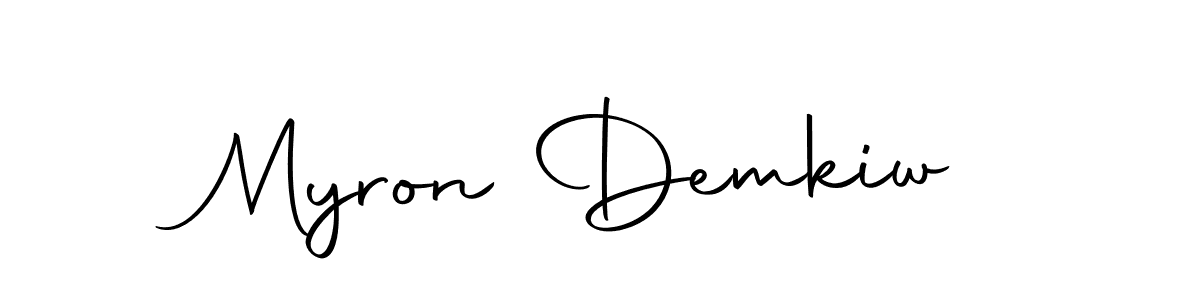 Also we have Myron Demkiw name is the best signature style. Create professional handwritten signature collection using Autography-DOLnW autograph style. Myron Demkiw signature style 10 images and pictures png