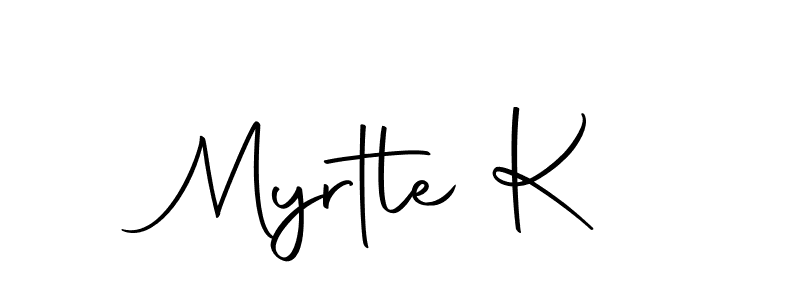 How to make Myrtle K signature? Autography-DOLnW is a professional autograph style. Create handwritten signature for Myrtle K name. Myrtle K signature style 10 images and pictures png