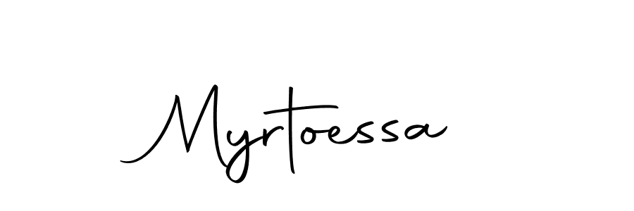 Design your own signature with our free online signature maker. With this signature software, you can create a handwritten (Autography-DOLnW) signature for name Myrtoessa. Myrtoessa signature style 10 images and pictures png