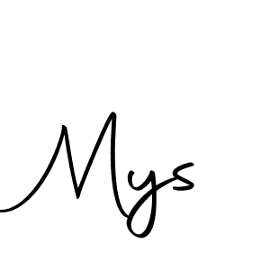 How to make Mys signature? Autography-DOLnW is a professional autograph style. Create handwritten signature for Mys name. Mys signature style 10 images and pictures png