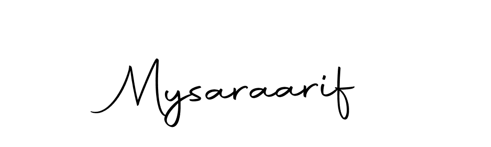 if you are searching for the best signature style for your name Mysaraarif. so please give up your signature search. here we have designed multiple signature styles  using Autography-DOLnW. Mysaraarif signature style 10 images and pictures png