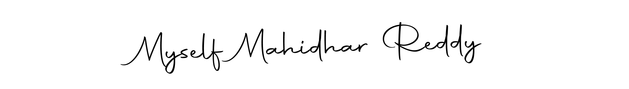 This is the best signature style for the Myself Mahidhar Reddy name. Also you like these signature font (Autography-DOLnW). Mix name signature. Myself Mahidhar Reddy signature style 10 images and pictures png