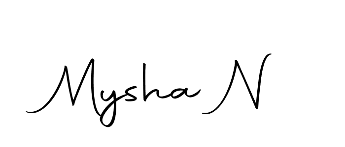 Once you've used our free online signature maker to create your best signature Autography-DOLnW style, it's time to enjoy all of the benefits that Mysha N name signing documents. Mysha N signature style 10 images and pictures png