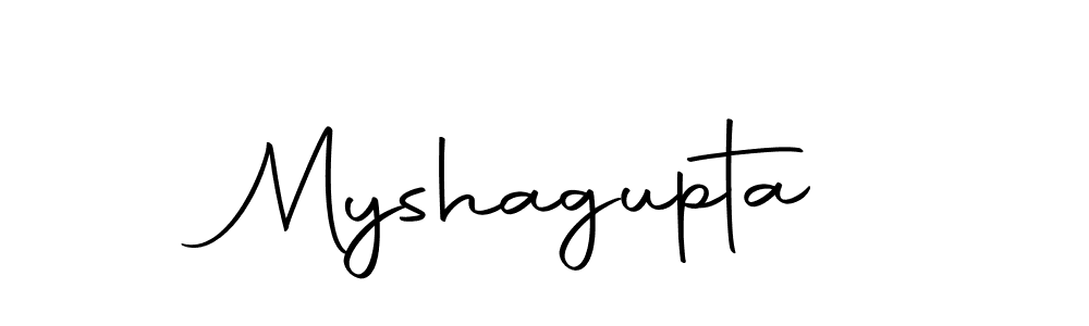 Make a beautiful signature design for name Myshagupta. With this signature (Autography-DOLnW) style, you can create a handwritten signature for free. Myshagupta signature style 10 images and pictures png
