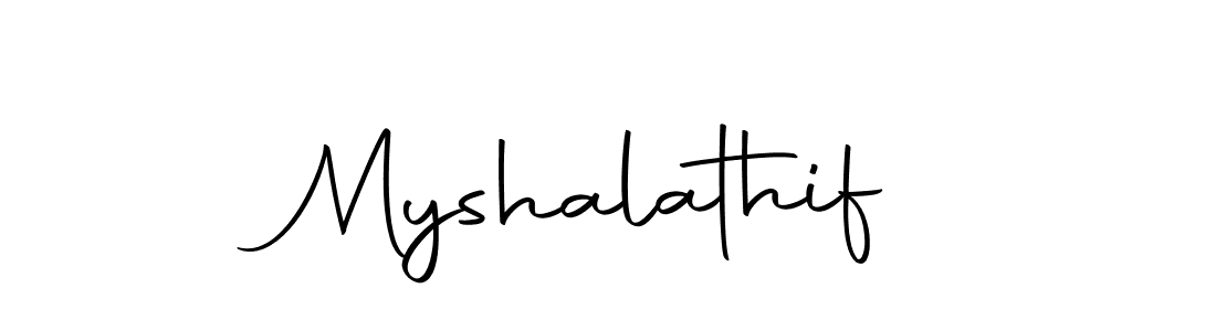 Make a beautiful signature design for name Myshalathif. With this signature (Autography-DOLnW) style, you can create a handwritten signature for free. Myshalathif signature style 10 images and pictures png