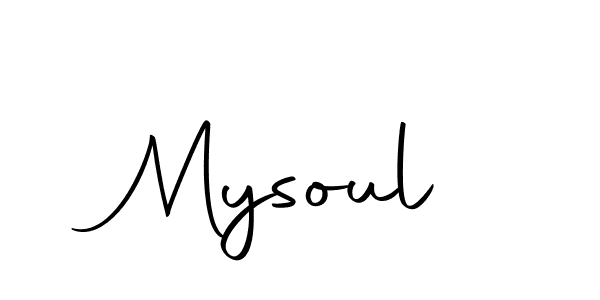 Use a signature maker to create a handwritten signature online. With this signature software, you can design (Autography-DOLnW) your own signature for name Mysoul. Mysoul signature style 10 images and pictures png