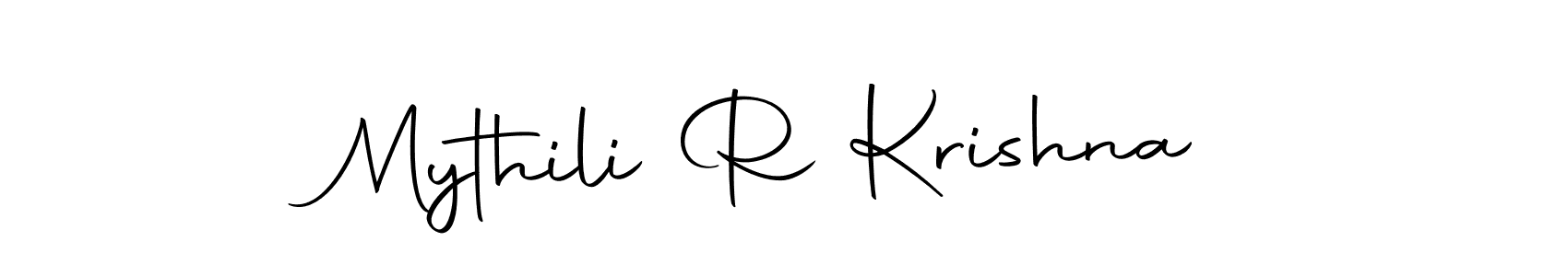 Make a beautiful signature design for name Mythili R Krishna. With this signature (Autography-DOLnW) style, you can create a handwritten signature for free. Mythili R Krishna signature style 10 images and pictures png