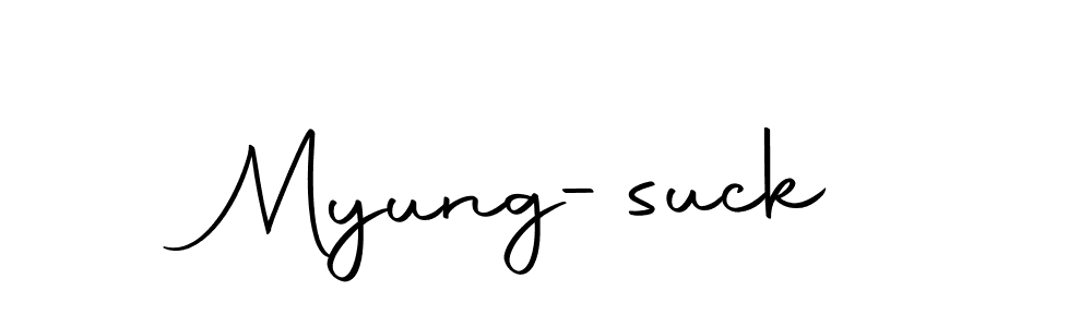 You can use this online signature creator to create a handwritten signature for the name Myung-suck. This is the best online autograph maker. Myung-suck signature style 10 images and pictures png