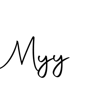 How to make Myy signature? Autography-DOLnW is a professional autograph style. Create handwritten signature for Myy name. Myy signature style 10 images and pictures png