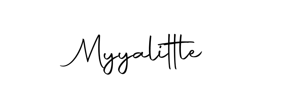 Create a beautiful signature design for name Myyalittle. With this signature (Autography-DOLnW) fonts, you can make a handwritten signature for free. Myyalittle signature style 10 images and pictures png