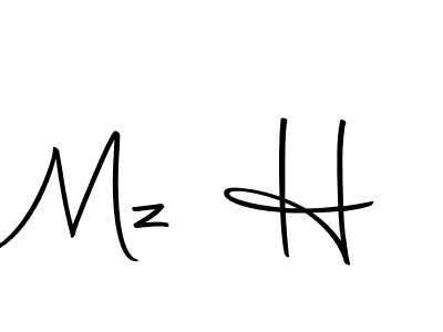 How to Draw Mz H signature style? Autography-DOLnW is a latest design signature styles for name Mz H. Mz H signature style 10 images and pictures png