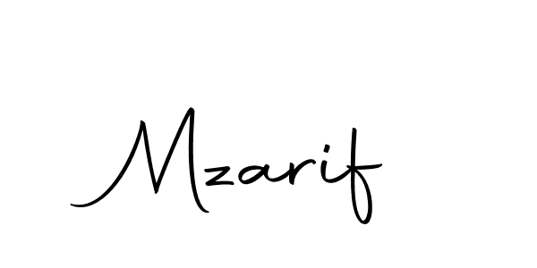 Use a signature maker to create a handwritten signature online. With this signature software, you can design (Autography-DOLnW) your own signature for name Mzarif. Mzarif signature style 10 images and pictures png