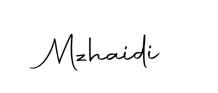 How to make Mzhaidi name signature. Use Autography-DOLnW style for creating short signs online. This is the latest handwritten sign. Mzhaidi signature style 10 images and pictures png