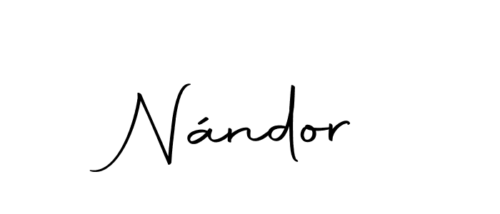 How to make Nándor name signature. Use Autography-DOLnW style for creating short signs online. This is the latest handwritten sign. Nándor signature style 10 images and pictures png