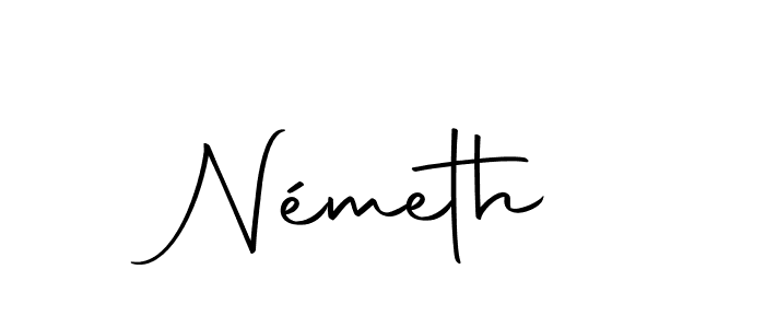 if you are searching for the best signature style for your name Németh. so please give up your signature search. here we have designed multiple signature styles  using Autography-DOLnW. Németh signature style 10 images and pictures png