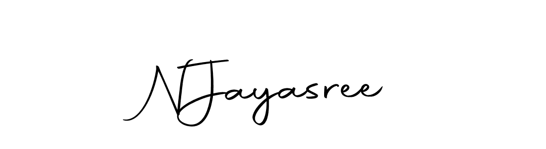 Use a signature maker to create a handwritten signature online. With this signature software, you can design (Autography-DOLnW) your own signature for name N  Jayasree. N  Jayasree signature style 10 images and pictures png