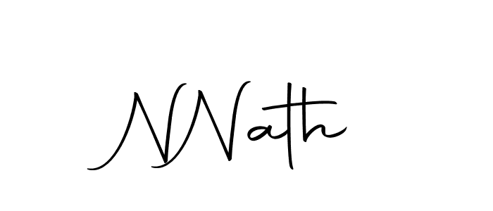 Design your own signature with our free online signature maker. With this signature software, you can create a handwritten (Autography-DOLnW) signature for name N  Nath. N  Nath signature style 10 images and pictures png