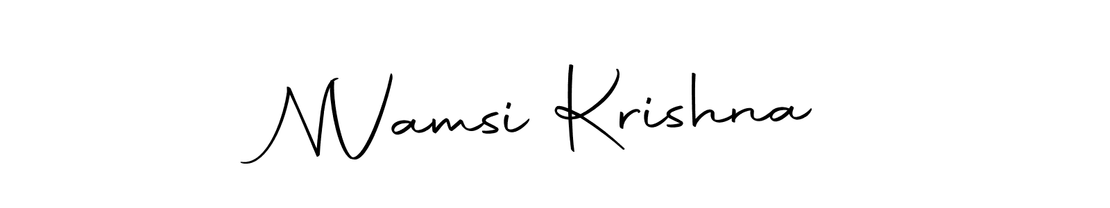 How to make N  Vamsi Krishna name signature. Use Autography-DOLnW style for creating short signs online. This is the latest handwritten sign. N  Vamsi Krishna signature style 10 images and pictures png