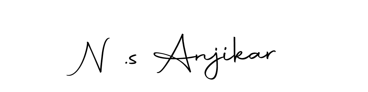 Use a signature maker to create a handwritten signature online. With this signature software, you can design (Autography-DOLnW) your own signature for name N .s Anjikar. N .s Anjikar signature style 10 images and pictures png