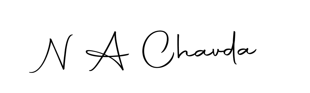 Design your own signature with our free online signature maker. With this signature software, you can create a handwritten (Autography-DOLnW) signature for name N A Chavda. N A Chavda signature style 10 images and pictures png