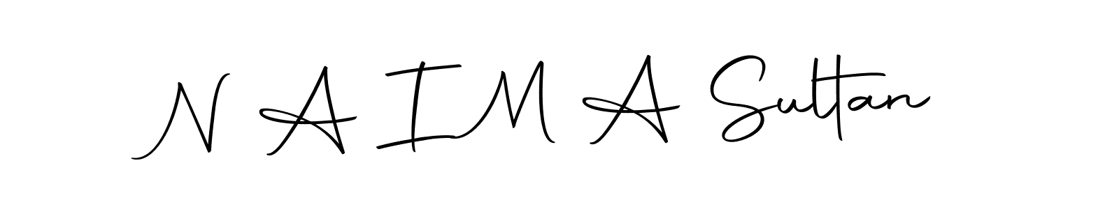 Design your own signature with our free online signature maker. With this signature software, you can create a handwritten (Autography-DOLnW) signature for name N A I M A Sultan. N A I M A Sultan signature style 10 images and pictures png