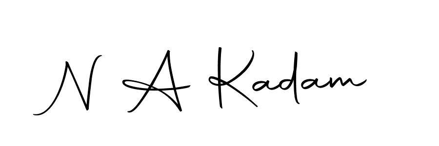 Create a beautiful signature design for name N A Kadam. With this signature (Autography-DOLnW) fonts, you can make a handwritten signature for free. N A Kadam signature style 10 images and pictures png