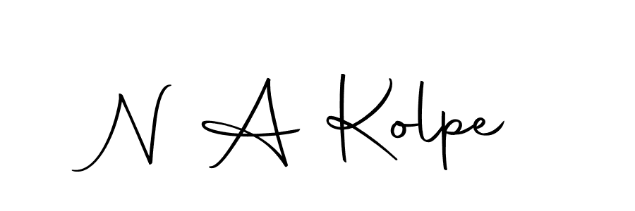 Create a beautiful signature design for name N A Kolpe. With this signature (Autography-DOLnW) fonts, you can make a handwritten signature for free. N A Kolpe signature style 10 images and pictures png