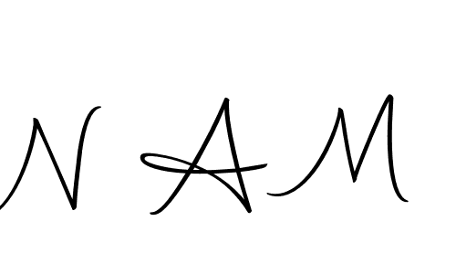 How to make N A M signature? Autography-DOLnW is a professional autograph style. Create handwritten signature for N A M name. N A M signature style 10 images and pictures png