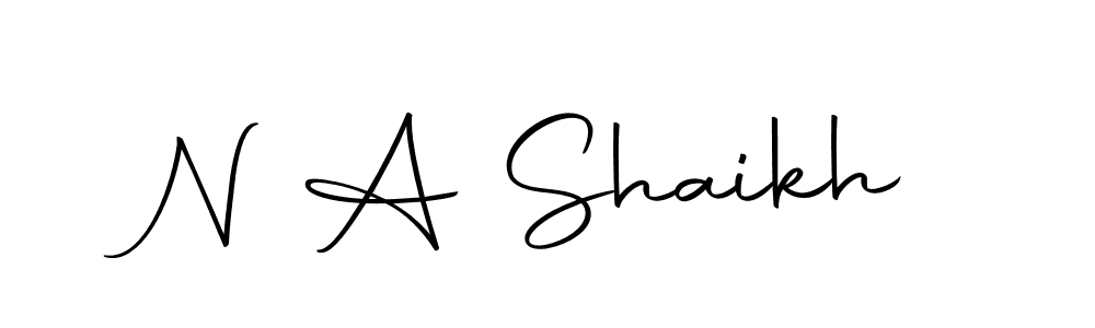 How to make N A Shaikh signature? Autography-DOLnW is a professional autograph style. Create handwritten signature for N A Shaikh name. N A Shaikh signature style 10 images and pictures png