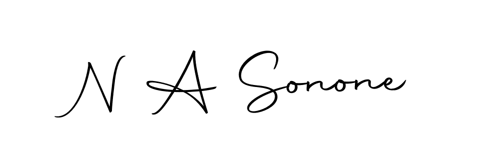 How to make N A Sonone name signature. Use Autography-DOLnW style for creating short signs online. This is the latest handwritten sign. N A Sonone signature style 10 images and pictures png