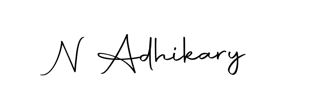 Here are the top 10 professional signature styles for the name N Adhikary. These are the best autograph styles you can use for your name. N Adhikary signature style 10 images and pictures png