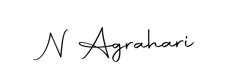 You can use this online signature creator to create a handwritten signature for the name N Agrahari. This is the best online autograph maker. N Agrahari signature style 10 images and pictures png