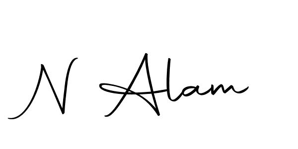 if you are searching for the best signature style for your name N Alam. so please give up your signature search. here we have designed multiple signature styles  using Autography-DOLnW. N Alam signature style 10 images and pictures png