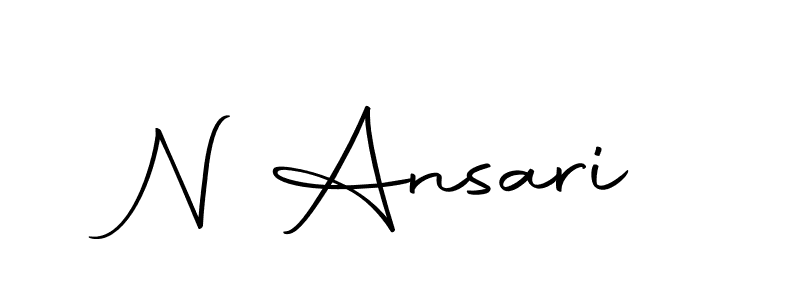 Make a beautiful signature design for name N Ansari. Use this online signature maker to create a handwritten signature for free. N Ansari signature style 10 images and pictures png