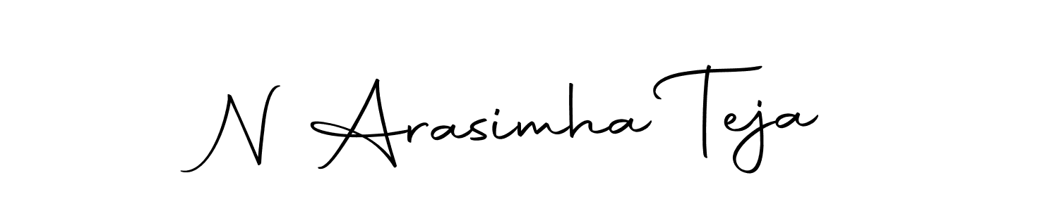 The best way (Autography-DOLnW) to make a short signature is to pick only two or three words in your name. The name N Arasimha Teja include a total of six letters. For converting this name. N Arasimha Teja signature style 10 images and pictures png