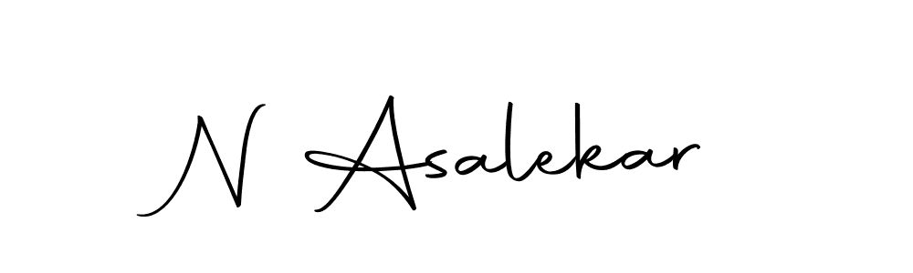 Create a beautiful signature design for name N Asalekar. With this signature (Autography-DOLnW) fonts, you can make a handwritten signature for free. N Asalekar signature style 10 images and pictures png