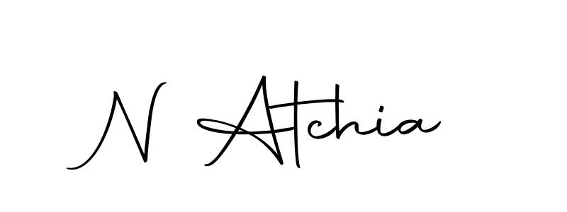 Use a signature maker to create a handwritten signature online. With this signature software, you can design (Autography-DOLnW) your own signature for name N Atchia. N Atchia signature style 10 images and pictures png