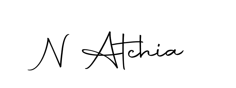 You can use this online signature creator to create a handwritten signature for the name N Atchia. This is the best online autograph maker. N Atchia signature style 10 images and pictures png