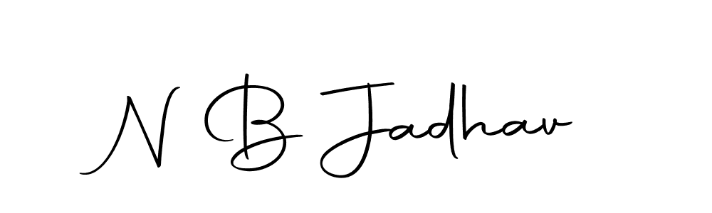 The best way (Autography-DOLnW) to make a short signature is to pick only two or three words in your name. The name N B Jadhav include a total of six letters. For converting this name. N B Jadhav signature style 10 images and pictures png